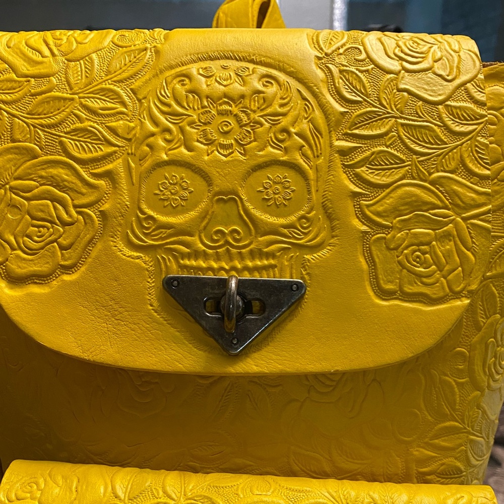 Hand Tooled Leather Backpack